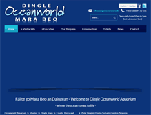 Tablet Screenshot of dingle-oceanworld.ie
